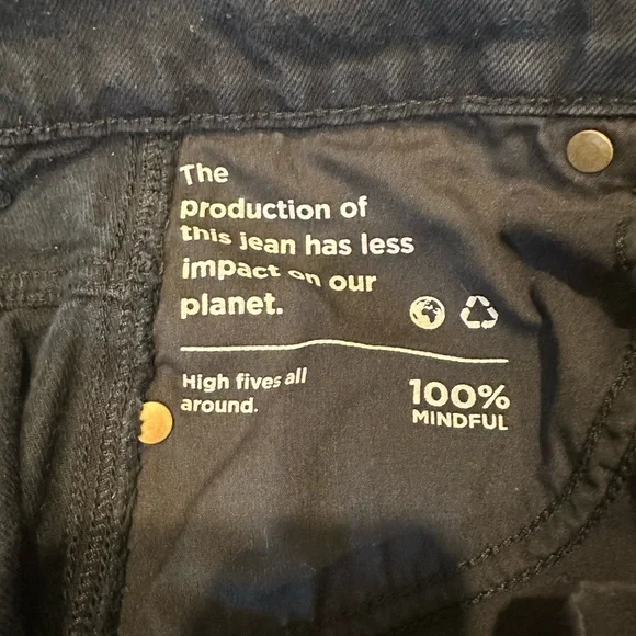 Women’s PacSun Black Flare Wide Leg Jeans Distressed Size 27 - Picture 3 of 12